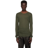 릭 오웬스 Rick Owens Green Porterville Basic Long Sleeve T-Shirt 242232M213072