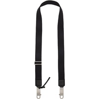 릭 오웬스 Rick Owens Black Porterville Webbing Strap Keychain 242232M148000