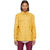 릭 오웬스 Rick Owens Yellow Outershirt Leather Jacket 231232M181001