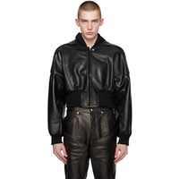 릭 오웬스 Rick Owens Black Flight Leather Jacket 241232M181002