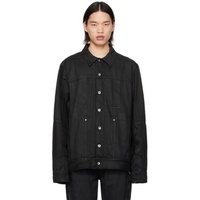 릭 오웬스 Rick Owens Black Lido Worker Denim Jacket 241232M177001