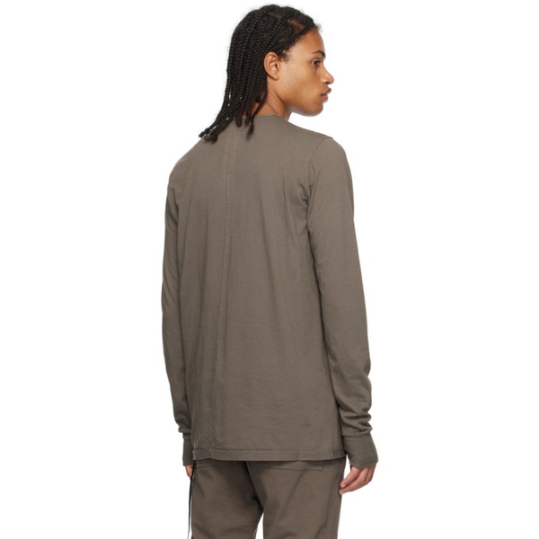  릭 오웬스 다크쉐도우 릭 오웬스 Rick Owens DRKSHDW Gray Level Long Sleeve T-Shirt 232126M213013
