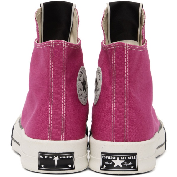  릭 오웬스 다크쉐도우 릭 오웬스 Rick Owens DRKSHDW Pink 컨버스 Converse 에디트 Edition TURBODRK Chuck 70 Sneakers 232126M236000