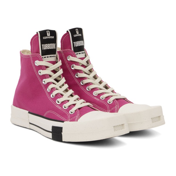  릭 오웬스 다크쉐도우 릭 오웬스 Rick Owens DRKSHDW Pink 컨버스 Converse 에디트 Edition TURBODRK Chuck 70 Sneakers 232126M236000