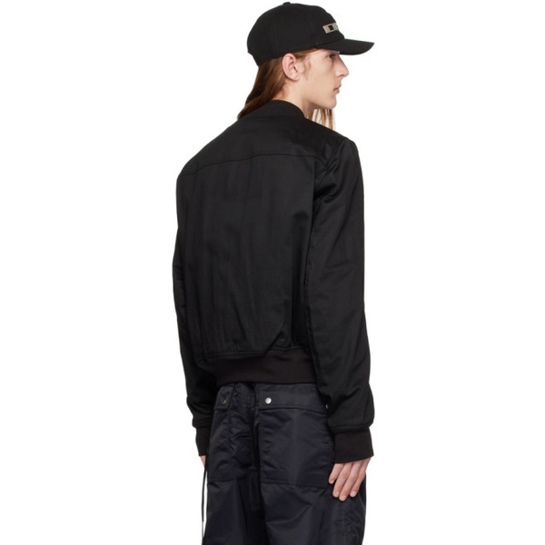  릭 오웬스 다크쉐도우 릭 오웬스 Rick Owens DRKSHDW Black Stand Collar Bomber Jacket 232126M175006