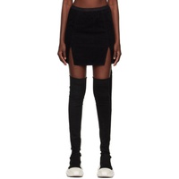 릭 오웬스 다크쉐도우 릭 오웬스 Rick Owens DRKSHDW Black Lido Miniskirt 232126F090001