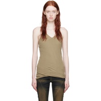 릭 오웬스 다크쉐도우 릭 오웬스 Rick Owens DRKSHDW Khaki Double Ziggy Banana Tank Top 232126F111003