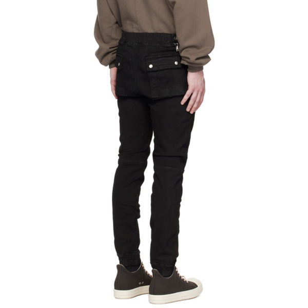  릭 오웬스 다크쉐도우 릭 오웬스 Rick Owens DRKSHDW Black Aircut Jeans 231126M190019