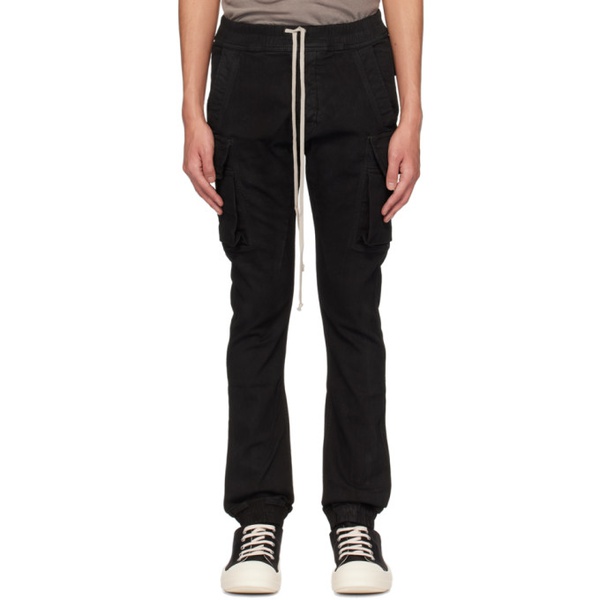  릭 오웬스 다크쉐도우 릭 오웬스 Rick Owens DRKSHDW Black Mastodon Cut Denim Cargo Pants 241126M186016