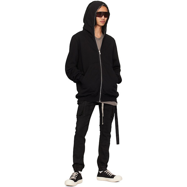  릭 오웬스 다크쉐도우 릭 오웬스 Rick Owens DRKSHDW Black Mastodon Cut Denim Cargo Pants 241126M186016