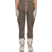 릭 오웬스 다크쉐도우 릭 오웬스 Rick Owens DRKSHDW Gray Mastodon Cut Cargo Pants 241126M188017