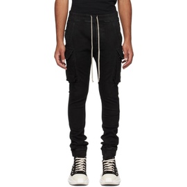 릭 오웬스 다크쉐도우 릭 오웬스 Rick Owens DRKSHDW Black Mastodon Cargo Pants 232126M188003