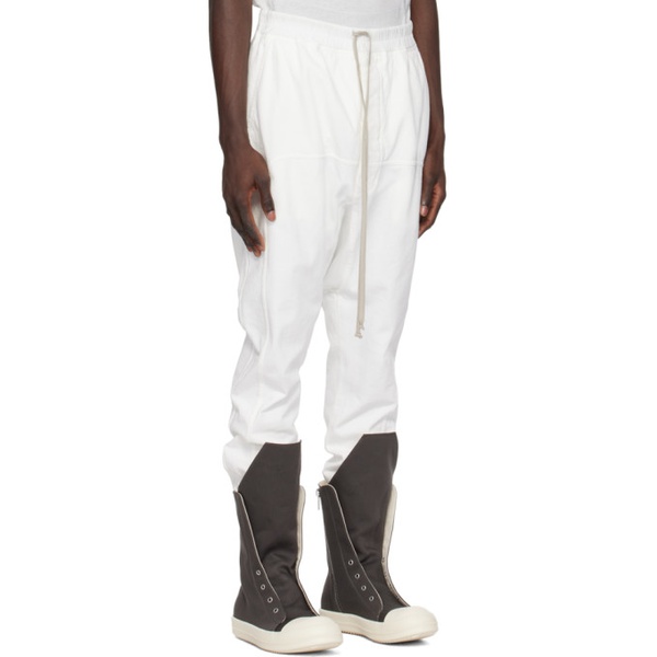  릭 오웬스 다크쉐도우 릭 오웬스 Rick Owens DRKSHDW 오프화이트 Off-White Slim-Fit Sweatpants 241126M190021