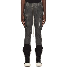 릭 오웬스 다크쉐도우 릭 오웬스 Rick Owens DRKSHDW Gray Mastodon Denim Cargo Pants 241126M186014