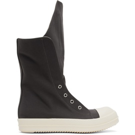 릭 오웬스 다크쉐도우 릭 오웬스 Rick Owens DRKSHDW Gray Boot Sneaks Sneakers 241126M236033