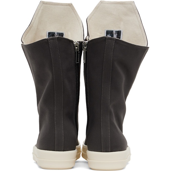  릭 오웬스 다크쉐도우 릭 오웬스 Rick Owens DRKSHDW Gray Boot Sneaks Sneakers 241126M236033