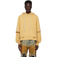 릭 오웬스 다크쉐도우 릭 오웬스 Rick Owens DRKSHDW Yellow Layered Hoodie 241126M202027