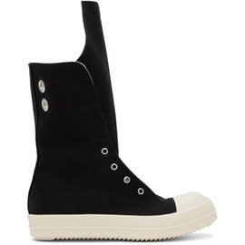 릭 오웬스 다크쉐도우 릭 오웬스 Rick Owens DRKSHDW Black Boot Sneaks Sneakers 241126M236029