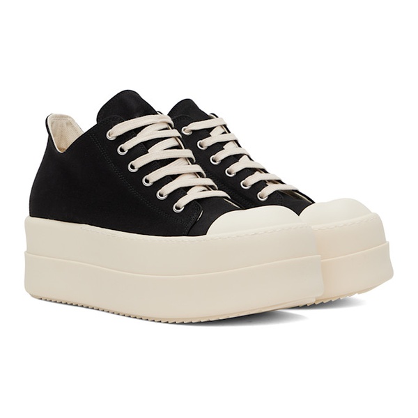  릭 오웬스 다크쉐도우 릭 오웬스 Rick Owens DRKSHDW Black Double Bumper Low Sneakers 241126M237008