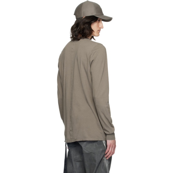  릭 오웬스 다크쉐도우 릭 오웬스 Rick Owens DRKSHDW Gray Level Long Sleeve T-Shirt 241126M213007