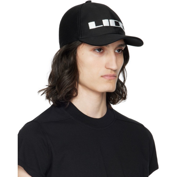  릭 오웬스 다크쉐도우 릭 오웬스 Rick Owens DRKSHDW Black Baseball Cap 241126M139008