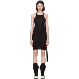 릭 오웬스 다크쉐도우 릭 오웬스 Rick Owens DRKSHDW Black Racer Back Minidress 241126F052002