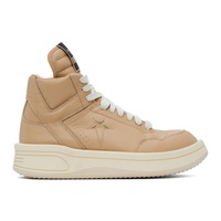 릭 오웬스 다크쉐도우 릭 오웬스 Rick Owens DRKSHDW Tan 컨버스 Converse 에디트 Edition TURBOWPN Mid Sneakers 242126M236001