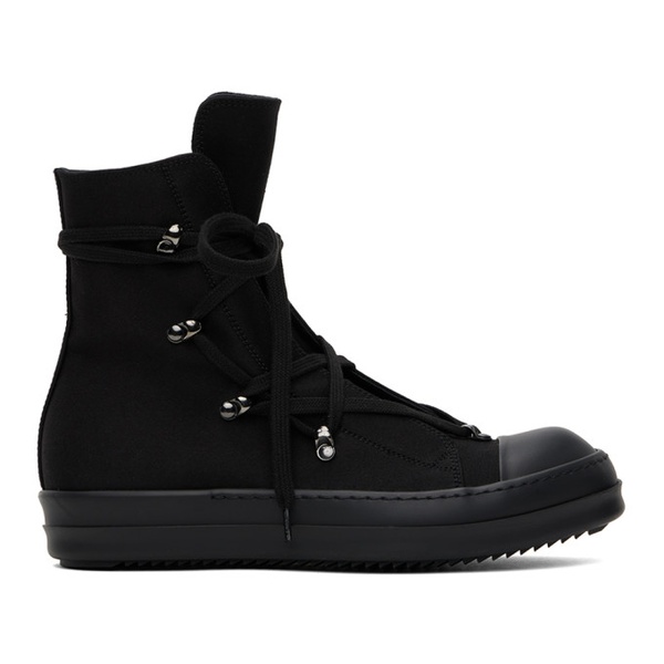  릭 오웬스 다크쉐도우 릭 오웬스 Rick Owens DRKSHDW Black Hexa Sneakers 241126M236024