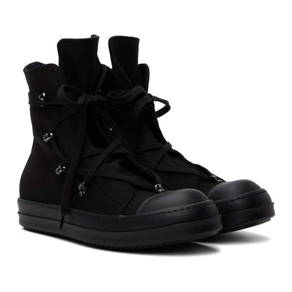  릭 오웬스 다크쉐도우 릭 오웬스 Rick Owens DRKSHDW Black Hexa Sneakers 241126M236024