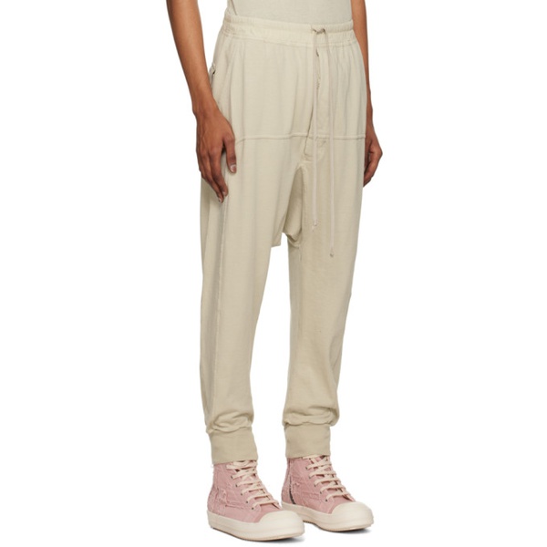  릭 오웬스 다크쉐도우 릭 오웬스 Rick Owens DRKSHDW 오프화이트 Off-White Drawstring Lounge Pants 231126M190007