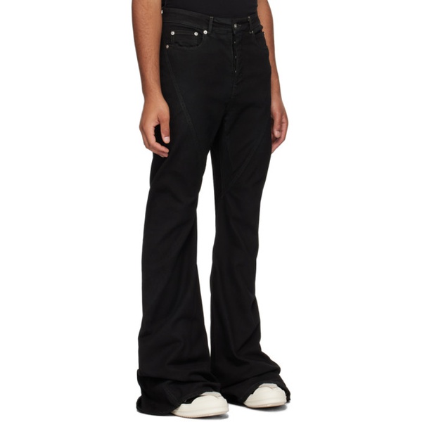  릭 오웬스 다크쉐도우 릭 오웬스 Rick Owens DRKSHDW Black Bias Bootcut Jeans 232126M186015