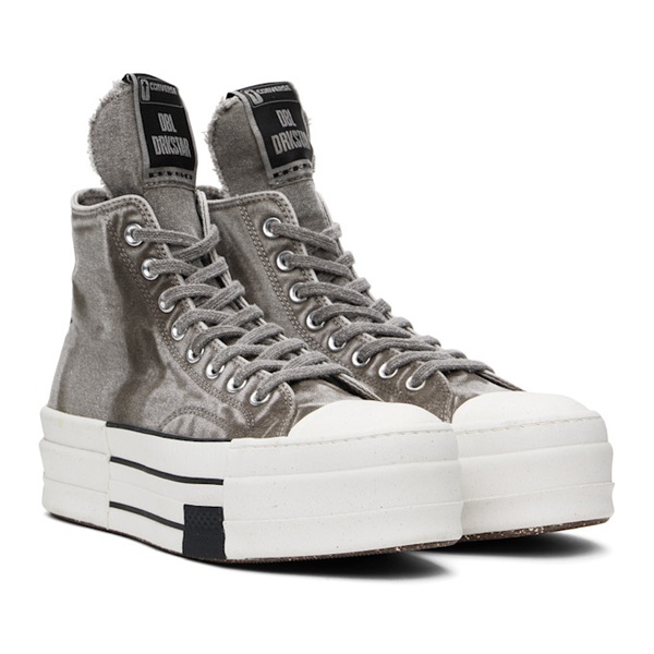  릭 오웬스 다크쉐도우 릭 오웬스 Rick Owens DRKSHDW Gray 컨버스 Converse 에디트 Edition DBL Drkstar Sneakers 242126M236003