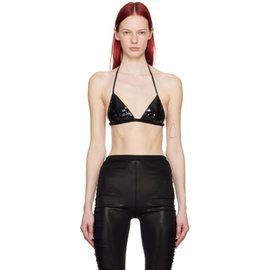 릭 오웬스 Rick Owens Lilies Black Sequinned Bra 241039F073002