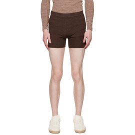 Rier Brown Marled Shorts 232661M193000