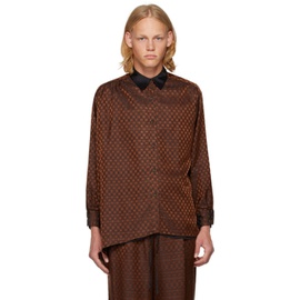 Rito structure Brown Reversible Shirt 222249M192078
