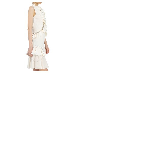  Roberto Cavalli Ladies Natural White Flared Dress IWM178-MR001-00051