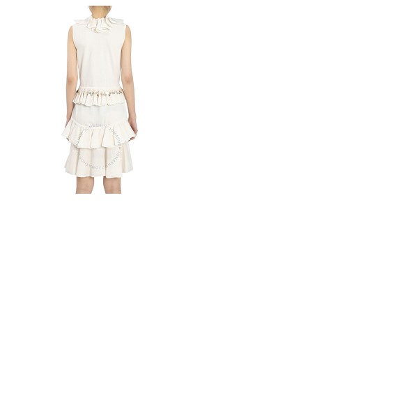  Roberto Cavalli Ladies Natural White Flared Dress IWM178-MR001-00051