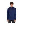 Roberto Cavalli Mens Dark Blue Bandana Embroidered Denim Shirt INJ770-VT007-04564