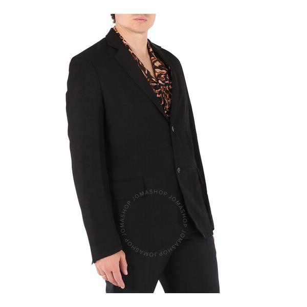  Roberto Cavalli Mens Black Deconstructed Jacket IMR402-LH010-05051