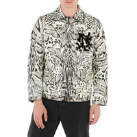 Roberto Cavalli MEN'S Lynx Print Shirt Jacket IMR510-3IR05-D0851