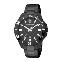 Roberto Cavalli MEN'S Fashion Watch Stainless Steel Black Dial Watch RC5G013M0115