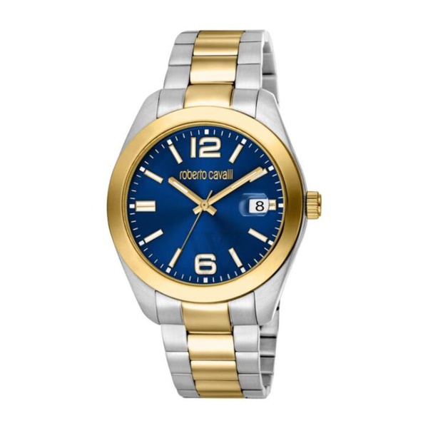  Roberto Cavalli MEN'S Fashion Watch Stainless Steel Blue Dial Watch RC5G051M0075