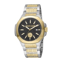 Roberto Cavalli MEN'S Fashion Watch Stainless Steel Black Dial Watch RC5G050M0085