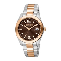 Roberto Cavalli MEN'S Fashion Watch Stainless Steel Brown Dial Watch RC5G051M0085