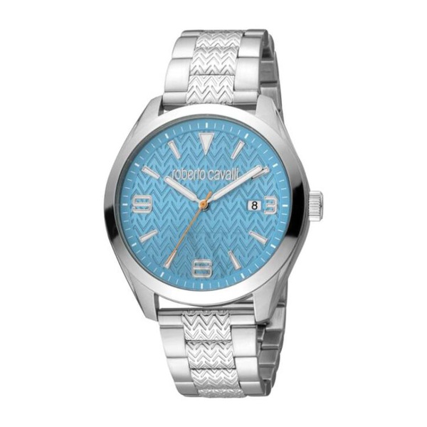  Roberto Cavalli MEN'S Fashion Watch Stainless Steel Blue Dial Watch RC5G048M0055