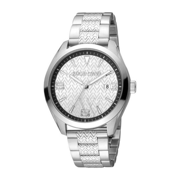  Roberto Cavalli MEN'S Fashion Watch Stainless Steel Silver-tone Dial Watch RC5G048M0045