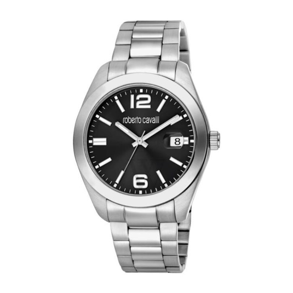  Roberto Cavalli MEN'S Fashion Watch Stainless Steel Black Dial Watch RC5G051M0055