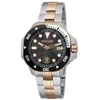 Roberto Cavalli MEN'S Spiccato Stainless Steel Black Dial Watch RC5G044M0045