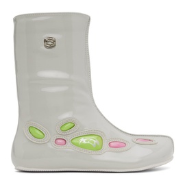 롬바웃 Rombaut SSENSE Exclusive 오프화이트 Off-White Alien Barefoot Boots 232654F114001
