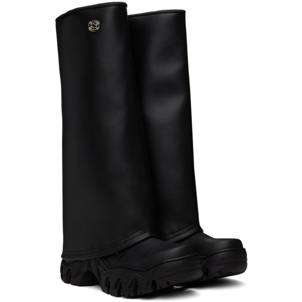  롬바웃 Rombaut Black Boccaccio II Rain Boots 241654M222001